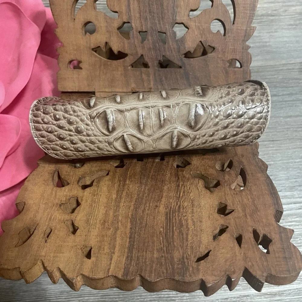 Brahmin croc embossed